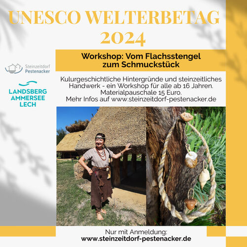 Neuer Termin: Workshop "Vom Flachsstengel zum Schmuckstück"