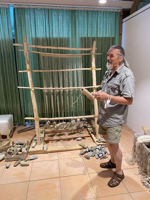 Peter Böhnlein spricht über das Weben