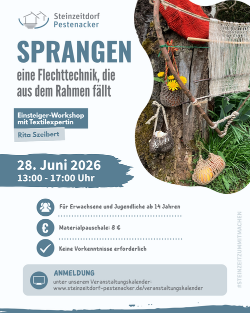 Workshop: Sprangen – eine Flechttechnik aus der Bronzezeit entdecken